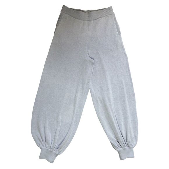 Free People Beach Nolan Knit Lavender Lilac High Waist Genie Linen Blend Pants - Picture 3 of 8